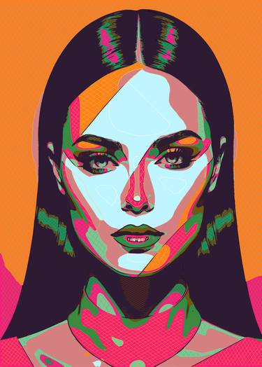 Original Abstract Portrait Digital by Dmitry O