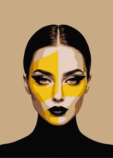 Print of Abstract Portrait Digital by Dmitry O