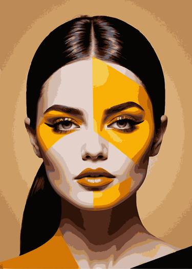 Original Abstract Portrait Digital by Dmitry O