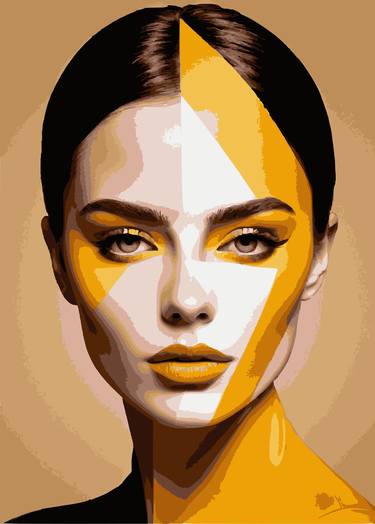 Original Abstract Portrait Digital by Dmitry O