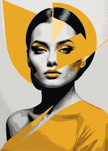 Original Abstract Portrait Digital by Dmitry O