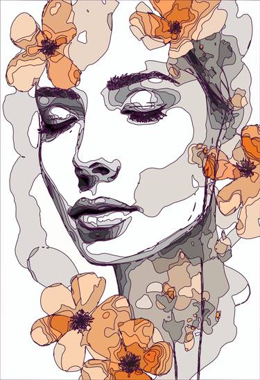 Original Abstract Portrait Digital by Dmitry O