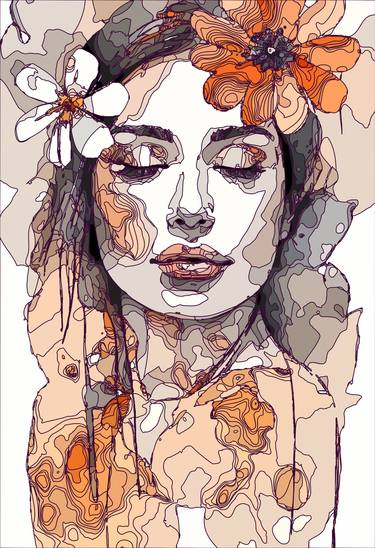Original Abstract Portrait Digital by Dmitry O