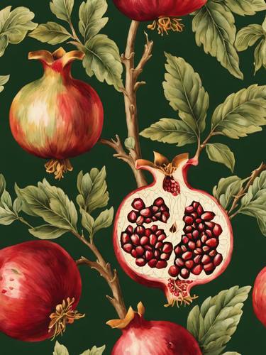 Pomegranate Vintage Botanical William Morris Style No.4 thumb