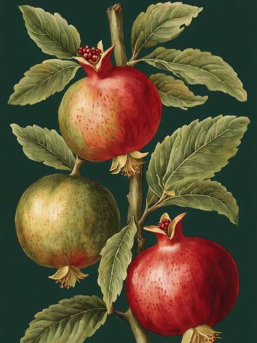 Pomegranate Vintage Botanical William Morris Style No.9 thumb