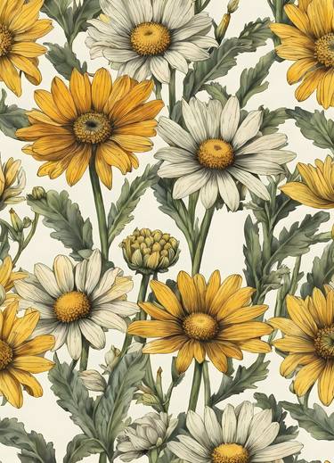 Daisy Wildflower Vintage Botanical No.5 thumb