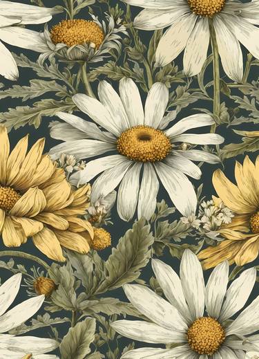 Daisy Wildflower Vintage Botanical No.7 thumb