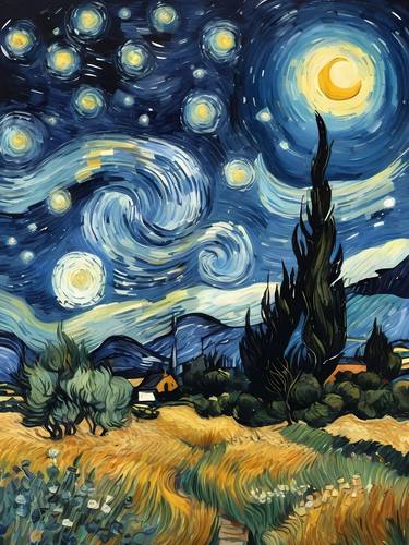 Original Abstract Landscape Digital by Dmitry O