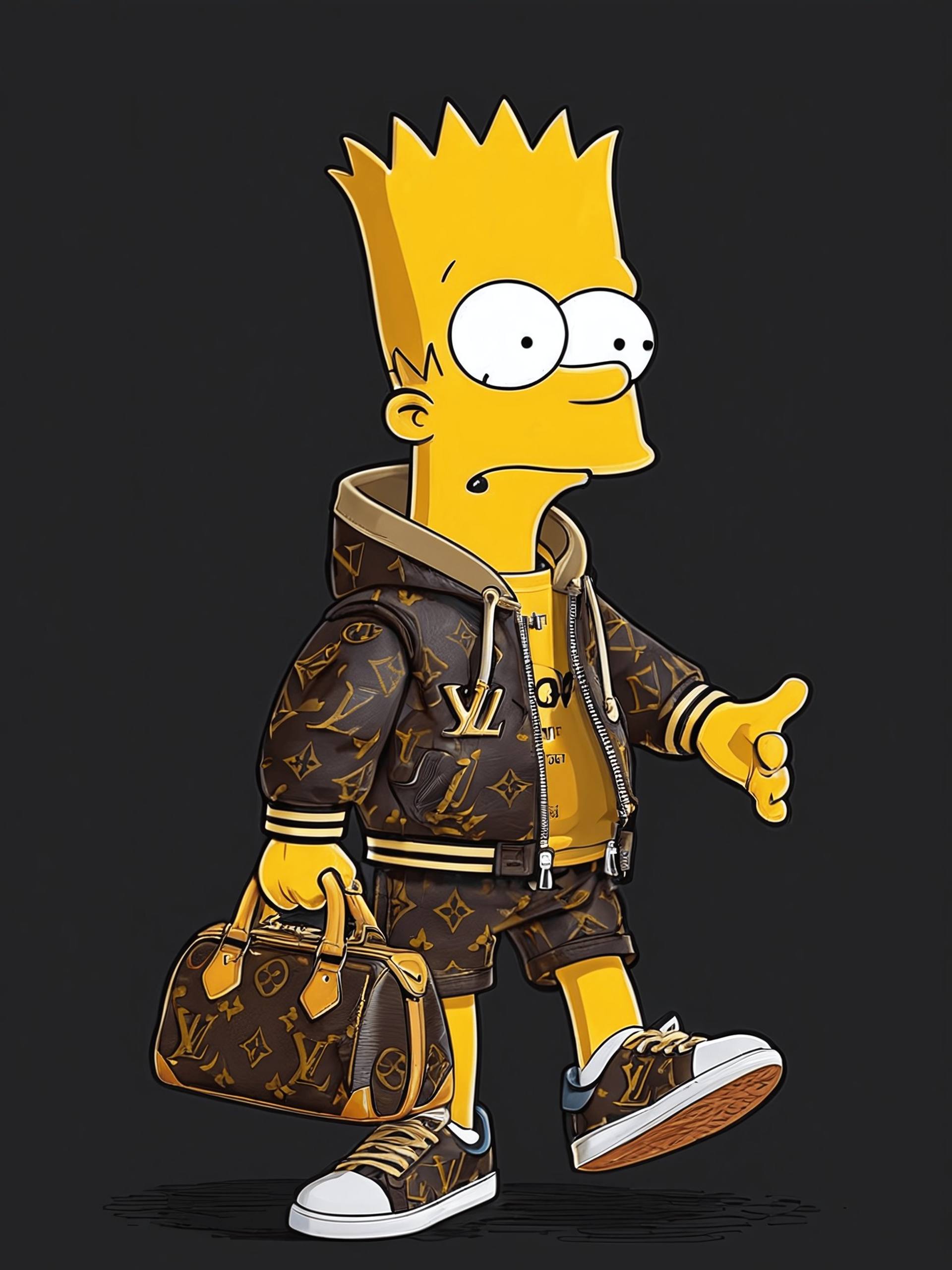 Bart Simpson Supreme x Louis Vuitton No.3 Digital by Dmitry O