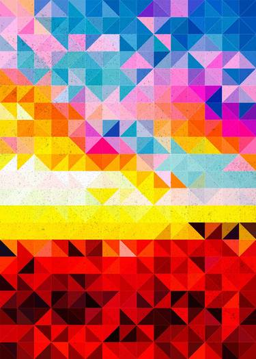 Original Abstract Geometric Digital by Dmitry O