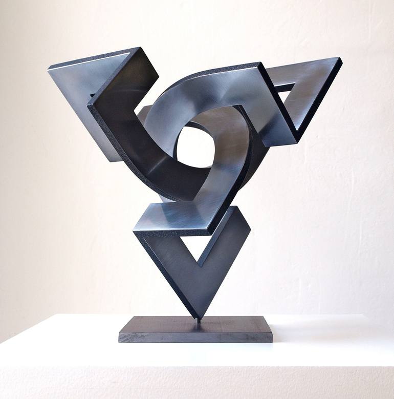 Original Abstract Geometric Sculpture by Nikolaus Weiler