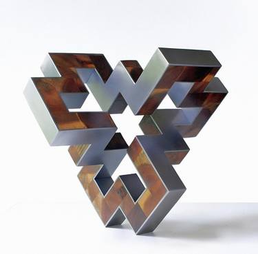 Original Abstract Geometric Sculpture by Nikolaus Weiler