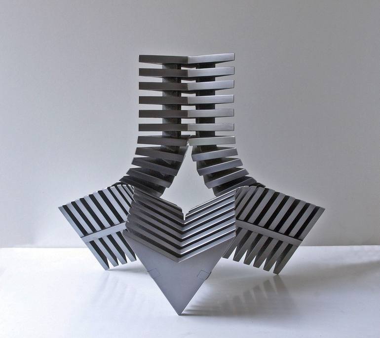 Original Abstract Geometric Sculpture by Nikolaus Weiler