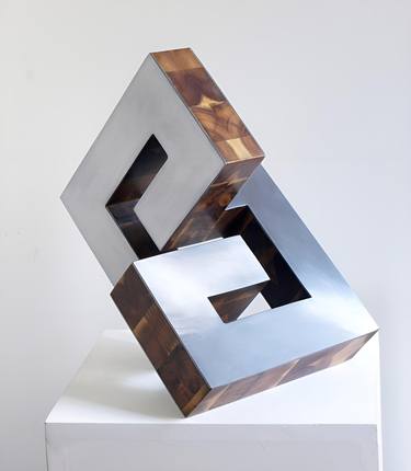 Original Abstract Geometric Sculpture by Nikolaus Weiler