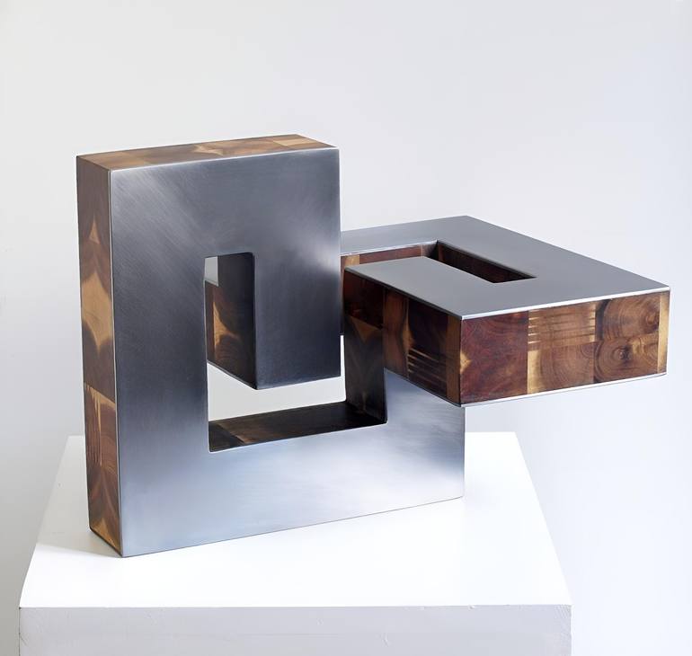 Original Abstract Geometric Sculpture by Nikolaus Weiler