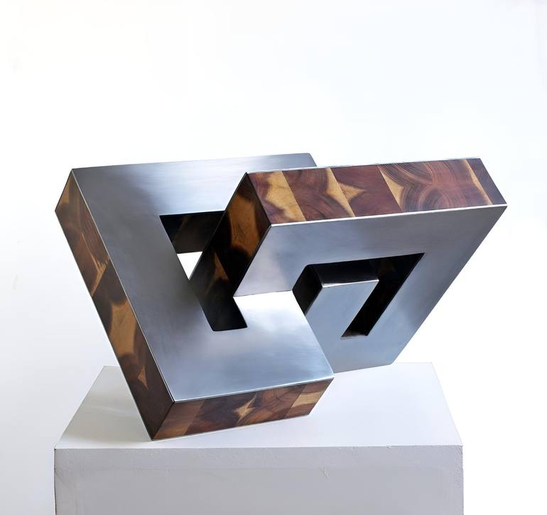 Original Abstract Geometric Sculpture by Nikolaus Weiler