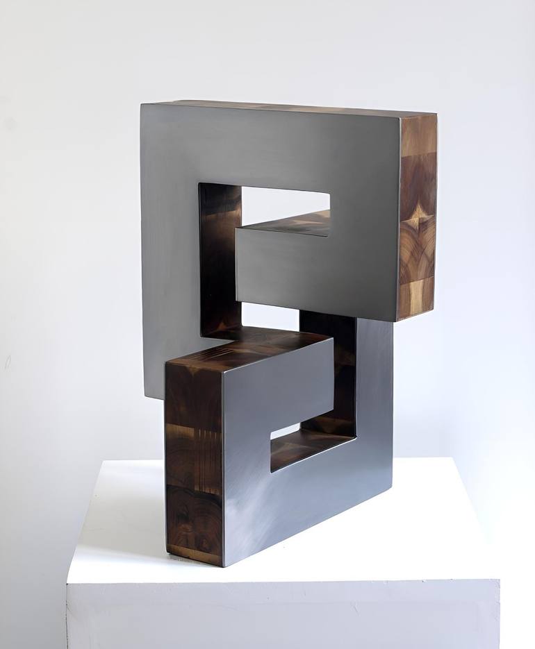 Original Abstract Geometric Sculpture by Nikolaus Weiler