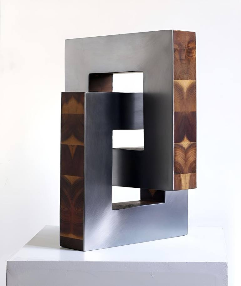 Original Abstract Geometric Sculpture by Nikolaus Weiler