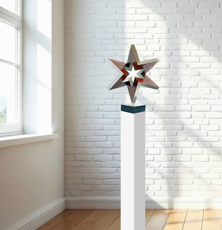 Original Abstract Geometric Sculpture by Nikolaus Weiler