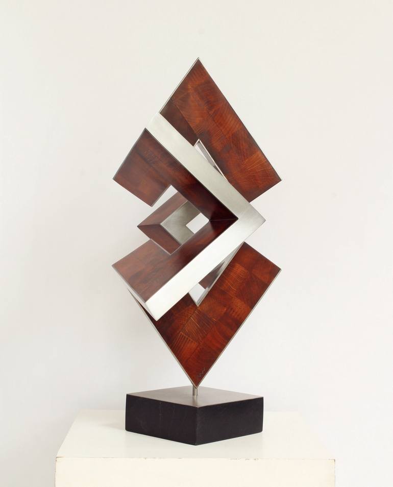 Original Abstract Geometric Sculpture by Nikolaus Weiler