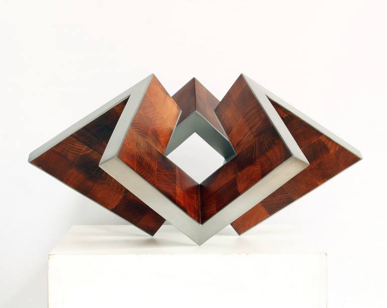 Original Abstract Geometric Sculpture by Nikolaus Weiler