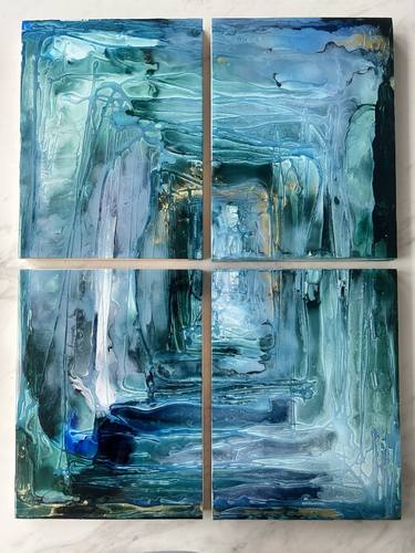 Original Abstract Expressionism Abstract Mixed Media by Lisa Anella Payne