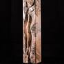 This abstract sculpture is of highly polished to rough Georgia Pink Marble and stands by itself on any surface.