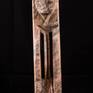This abstract sculpture is of highly polished to rough Georgia Pink Marble and stands by itself on any surface.