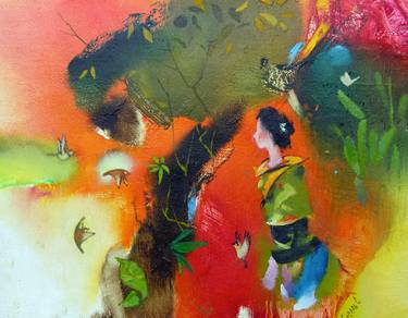 Original Abstract Women Paintings by Sergey Kisel