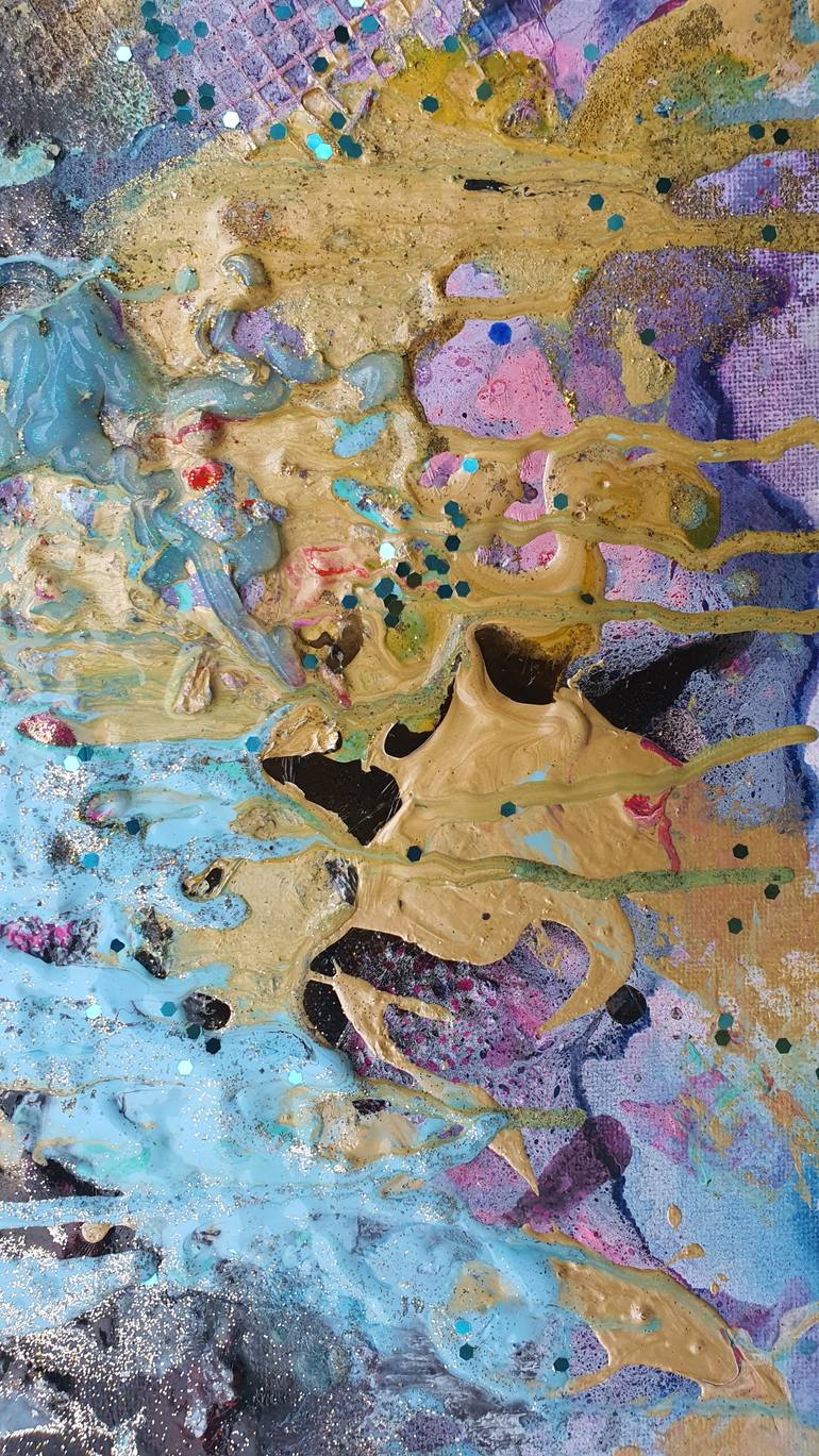 Original Abstract Expressionism Abstract Painting by Ursula Gnech