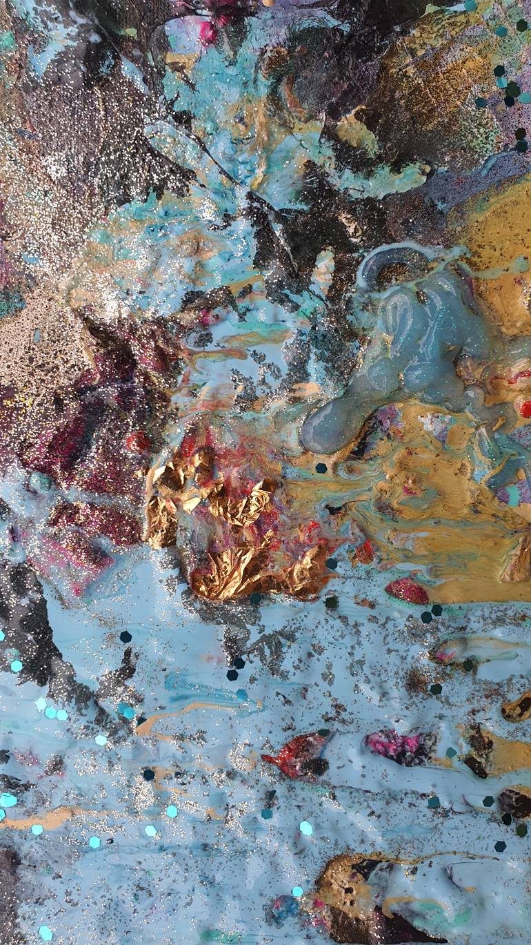Original Abstract Expressionism Abstract Painting by Ursula Gnech