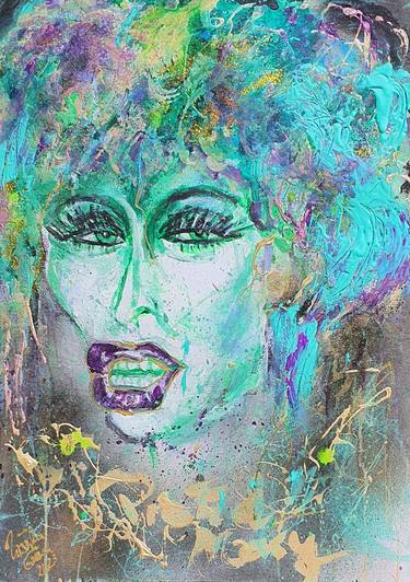 Original Abstract Expressionism Portrait Paintings by Ursula Gnech