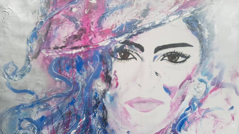 Original Expressionism Portrait Painting by Ursula Gnech