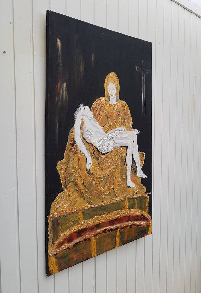 Original Figurative Religion Painting by Ursula Gnech