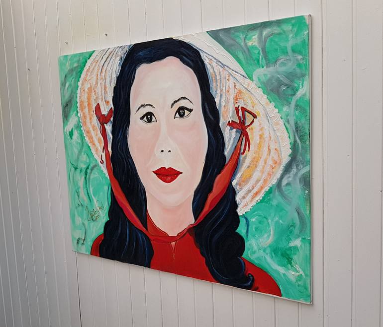 Original Abstract People Painting by Ursula Gnech