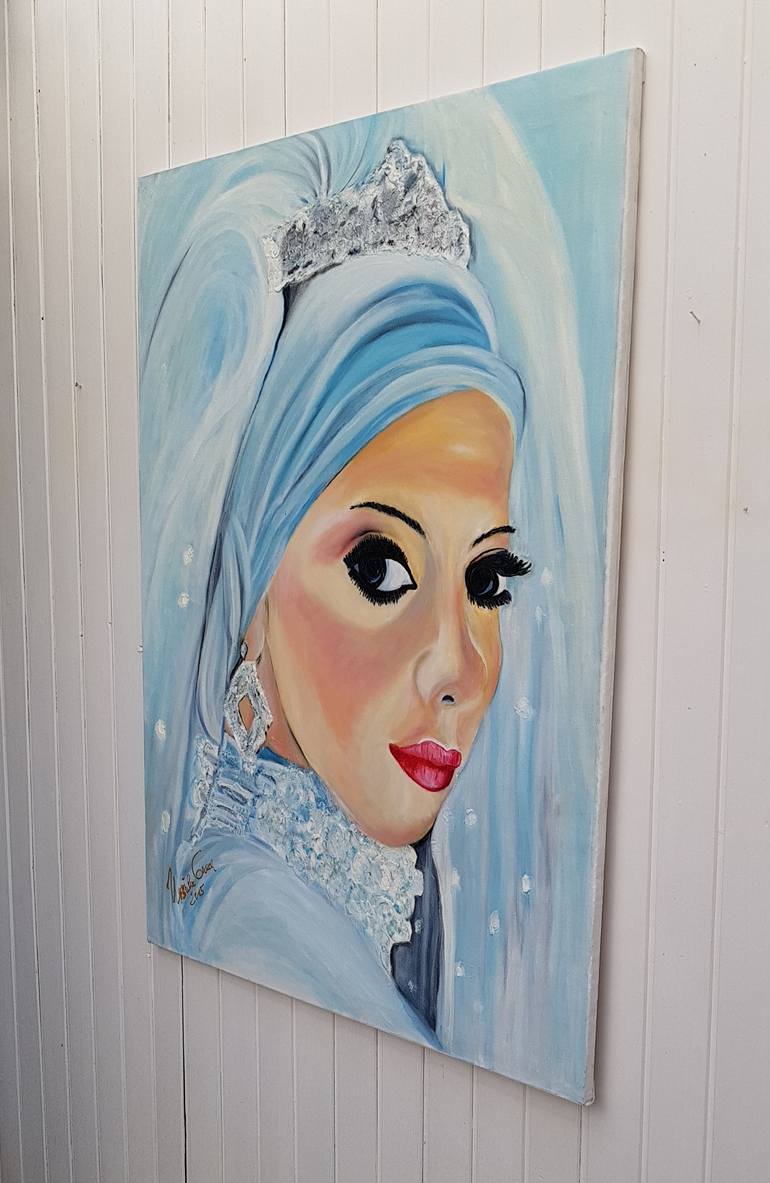 Original Documentary People Painting by Ursula Gnech