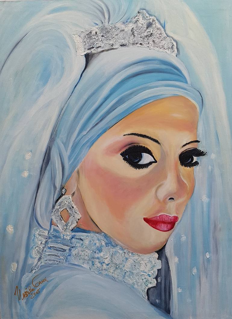 Original Documentary People Painting by Ursula Gnech
