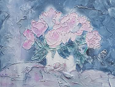 Original Abstract Expressionism Floral Paintings by Ursula Gnech