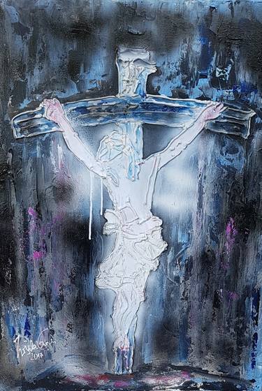 Original Abstract Religion Paintings by Ursula Gnech