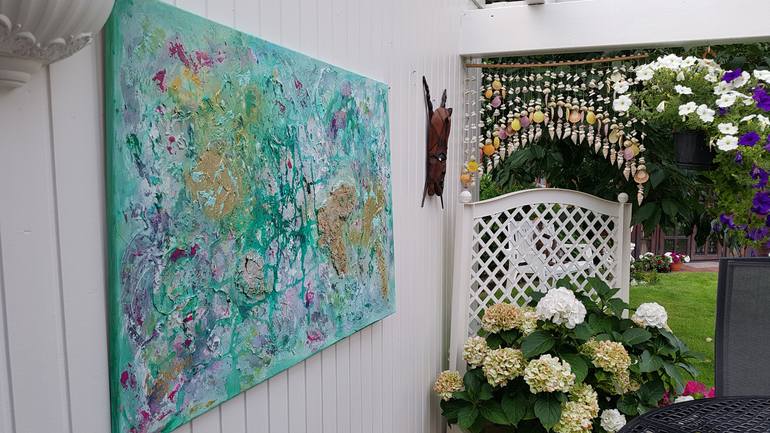 Original Abstract Expressionism Abstract Painting by Ursula Gnech