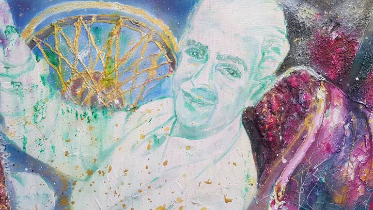 Original Documentary People Painting by Ursula Gnech