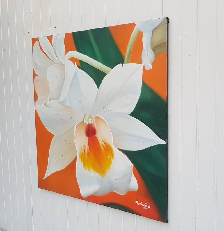 Original Documentary Floral Painting by Ursula Gnech