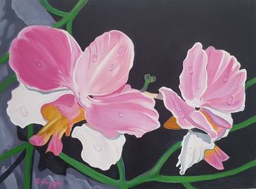 Original Figurative Floral Paintings by Ursula Gnech