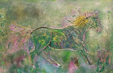 Original Abstract Animal Paintings by Ursula Gnech