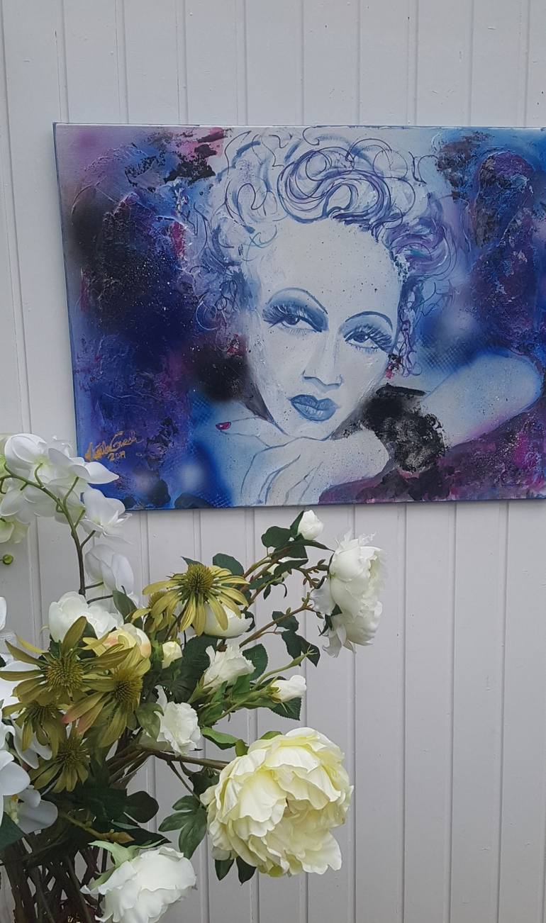 Original Documentary People Painting by Ursula Gnech