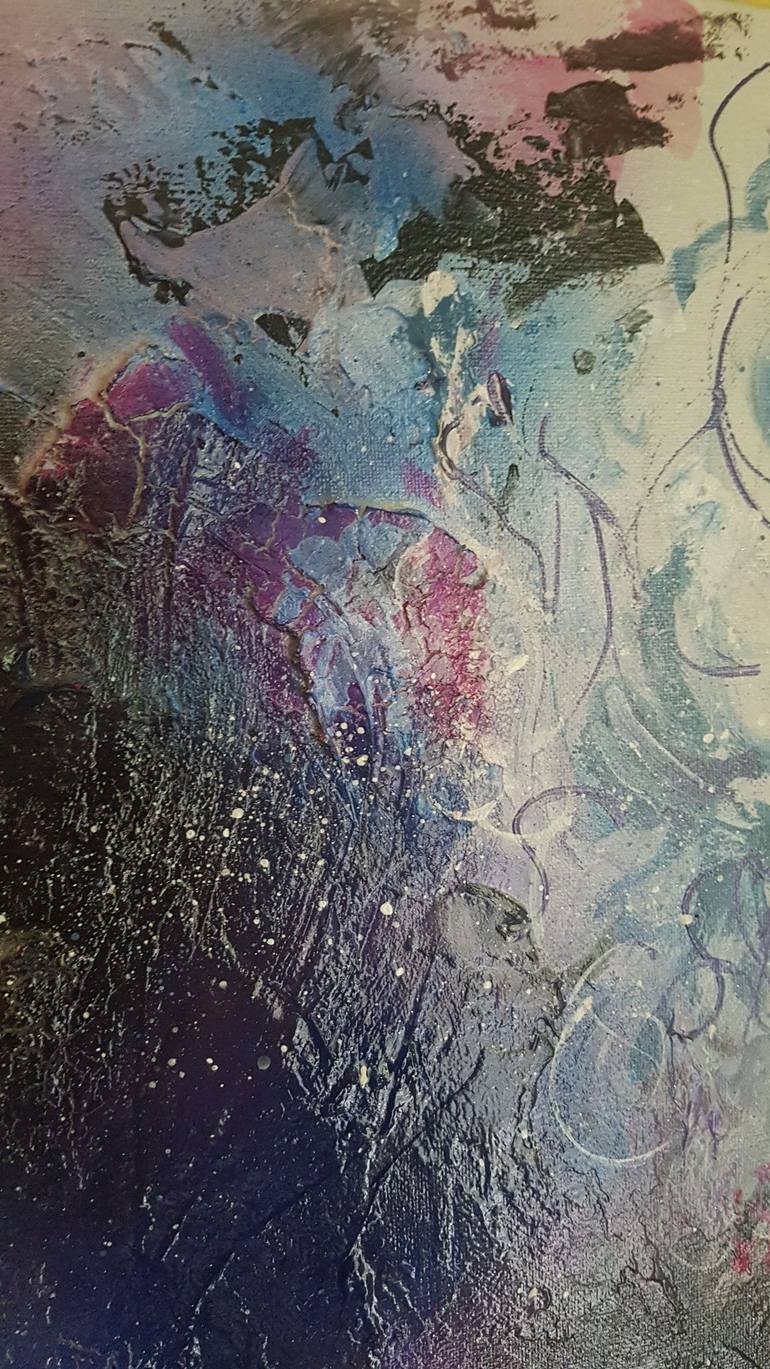 Original Documentary People Painting by Ursula Gnech