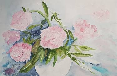 Original Expressionism Floral Paintings by Ursula Gnech