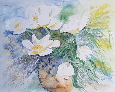 Original Floral Paintings by Ursula Gnech