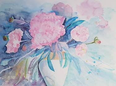 Original Floral Paintings by Ursula Gnech