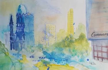 Original Cities Paintings by Ursula Gnech